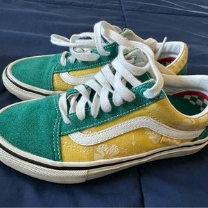 Green and yellow pop Cush vans